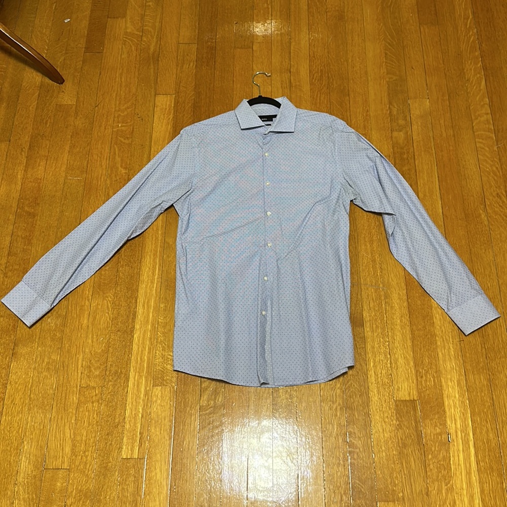 Hugo Boss sharp fit button down shirt